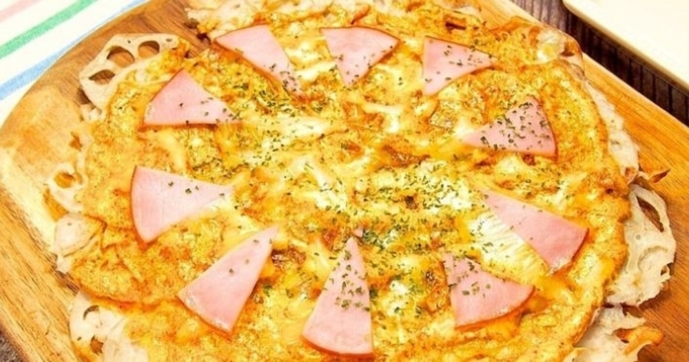 優秀レシピ(3)ヘルシー!レンコンのカレーマヨピザ